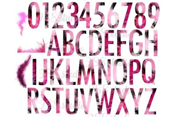 Download Pink Smoke Letters Clip Art Cloud Fonts - Pink Collection