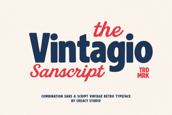 Download Vintagio Sanscript Duo Font - Script Collection
